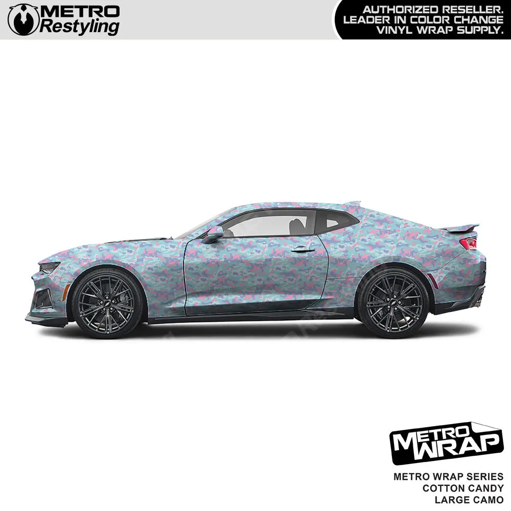 Metro Wrap Large Classic Cotton Candy Camouflage Vinyl Film