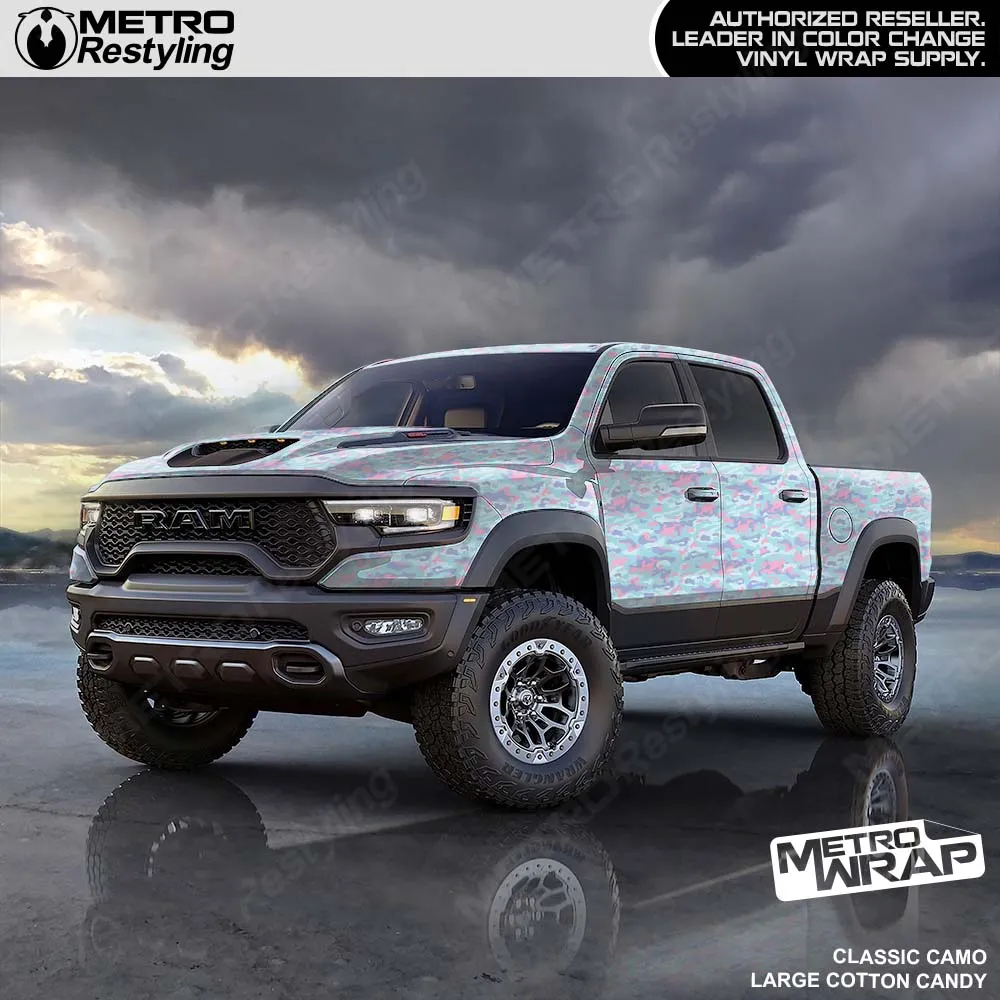 Metro Wrap Large Classic Cotton Candy Camouflage Vinyl Film