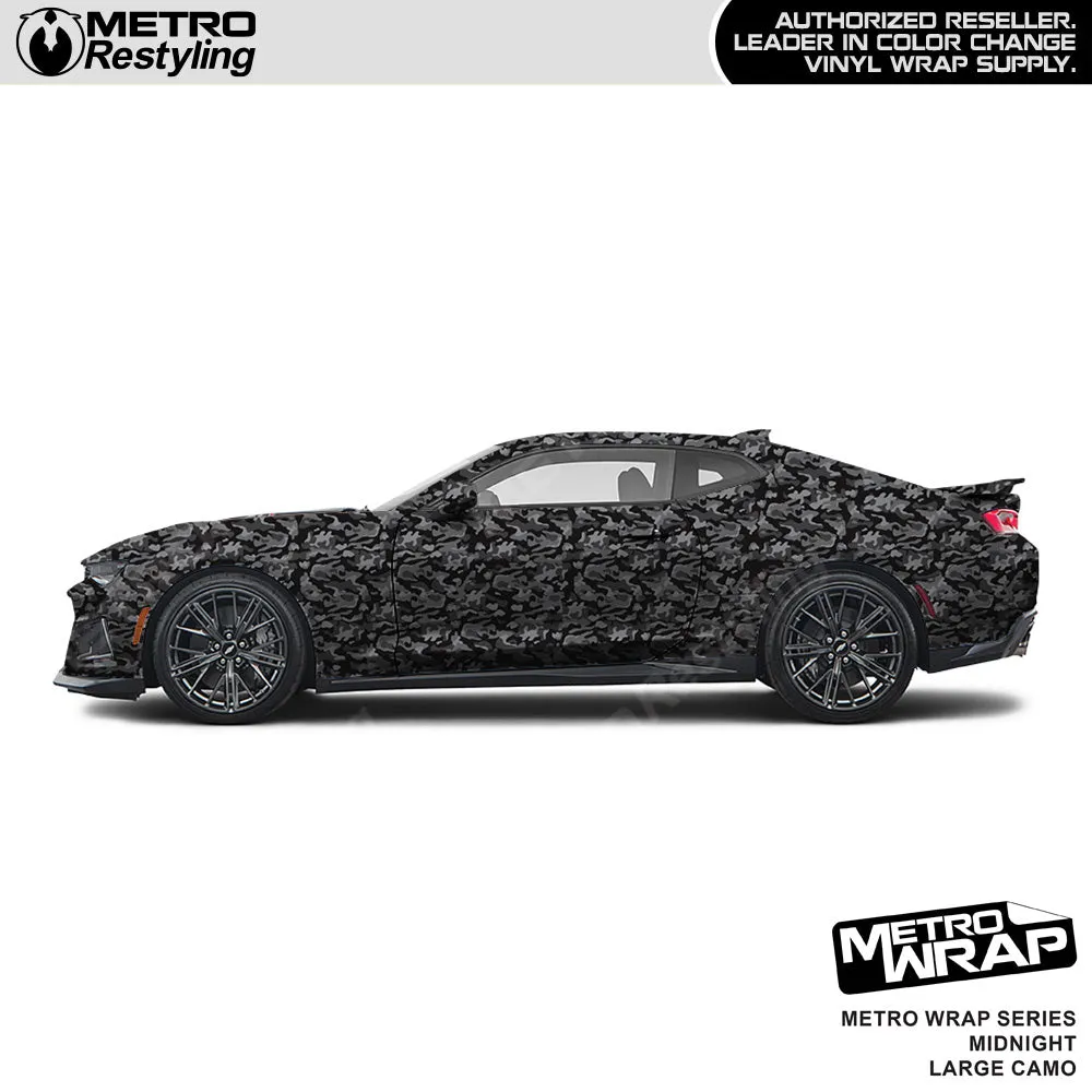 Metro Wrap Large Classic Midnight Camouflage Vinyl Film