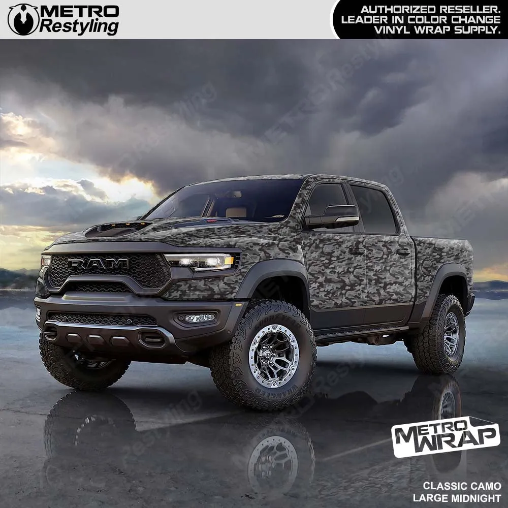 Metro Wrap Large Classic Midnight Camouflage Vinyl Film