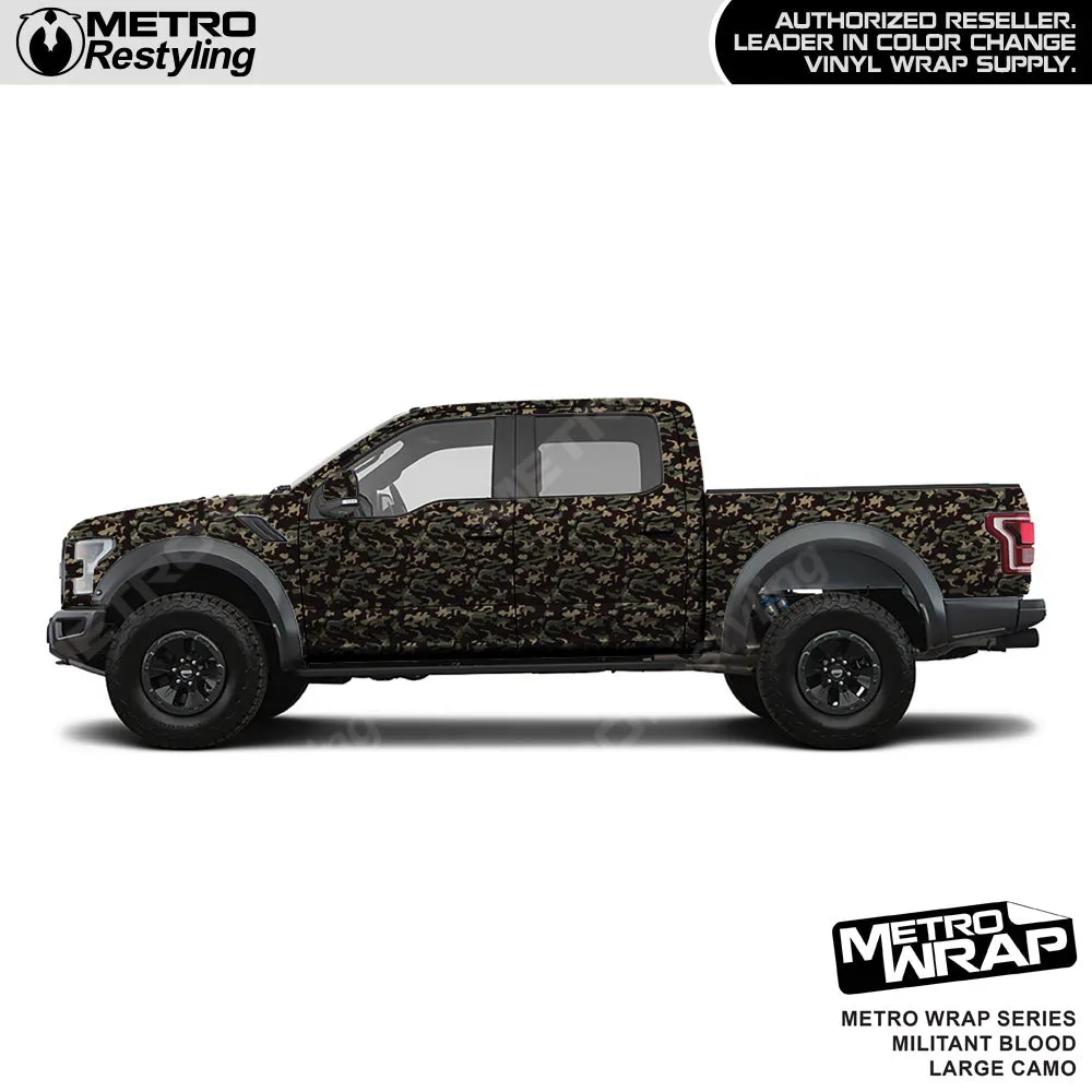 Metro Wrap Large Classic Militant Blood Camouflage Vinyl Film