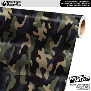 Metro Wrap Large Classic Militant Blue Camouflage Vinyl Film