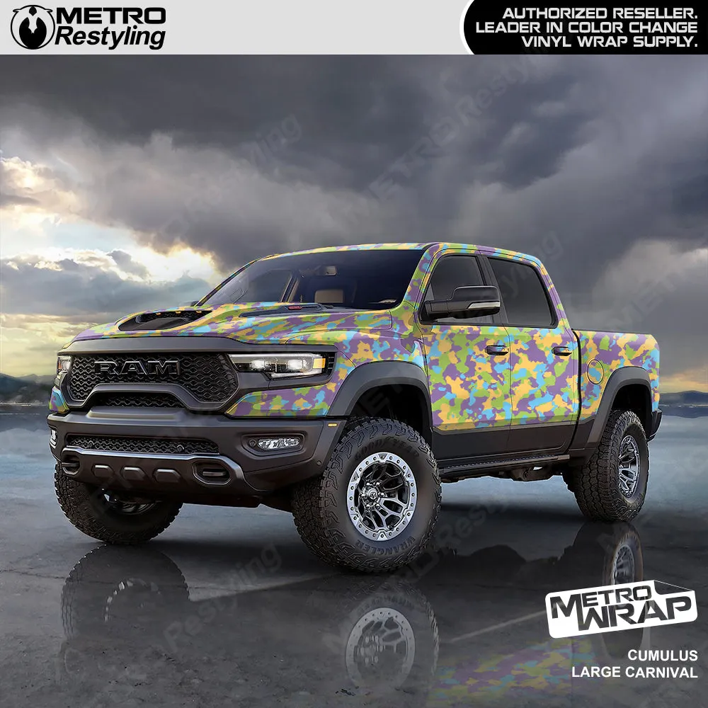Metro Wrap Large Cumulus Carnival Camouflage Vinyl Film