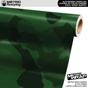 Metro Wrap Large Cumulus Elite Green Camouflage Vinyl Film