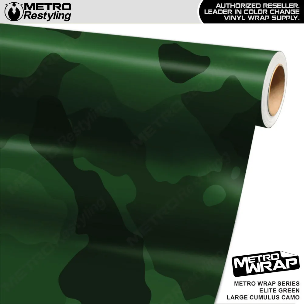 Metro Wrap Large Cumulus Elite Green Camouflage Vinyl Film