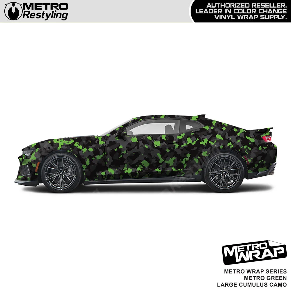 Metro Wrap Large Cumulus Metro Green Camouflage Vinyl Film
