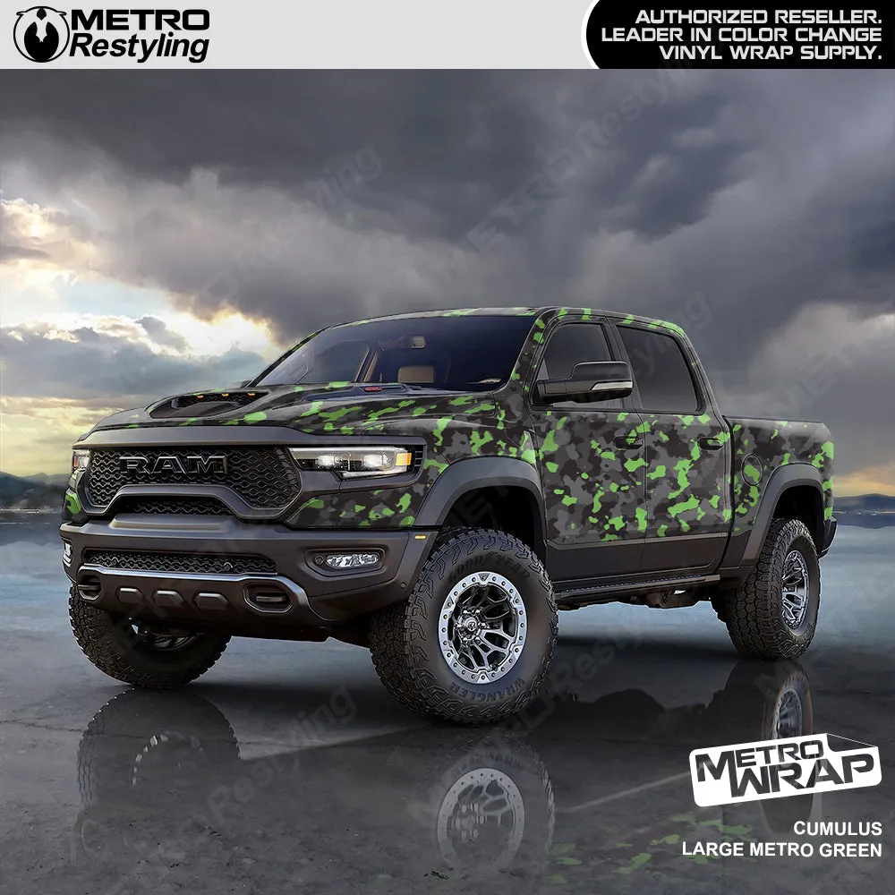 Metro Wrap Large Cumulus Metro Green Camouflage Vinyl Film