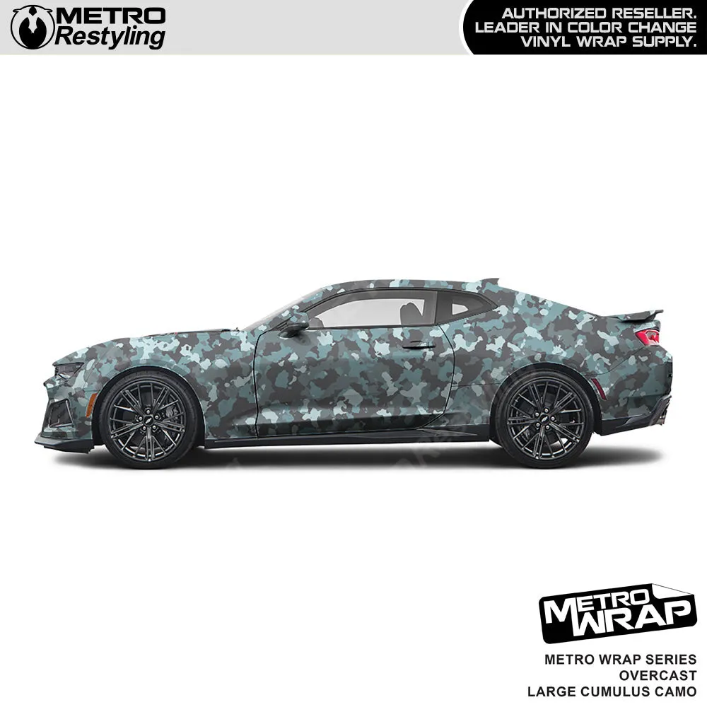 Metro Wrap Large Cumulus Overcast Camouflage Vinyl Film