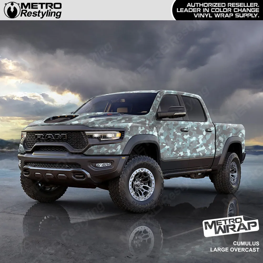 Metro Wrap Large Cumulus Overcast Camouflage Vinyl Film