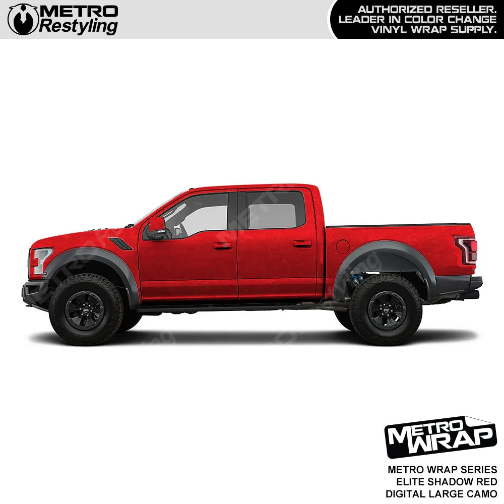 Metro Wrap Large Digital Elite Shadow Red Camouflage Vinyl Film