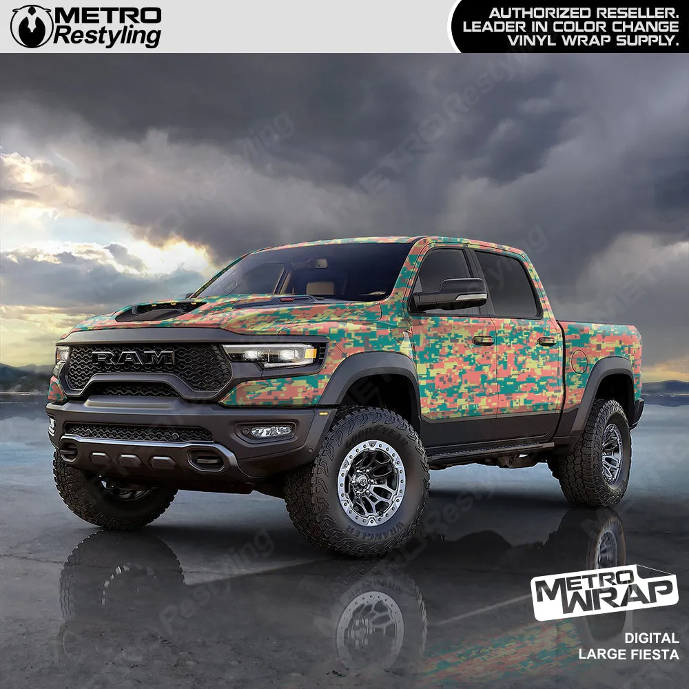 Metro Wrap Large Digital Fiesta Camouflage Vinyl Film