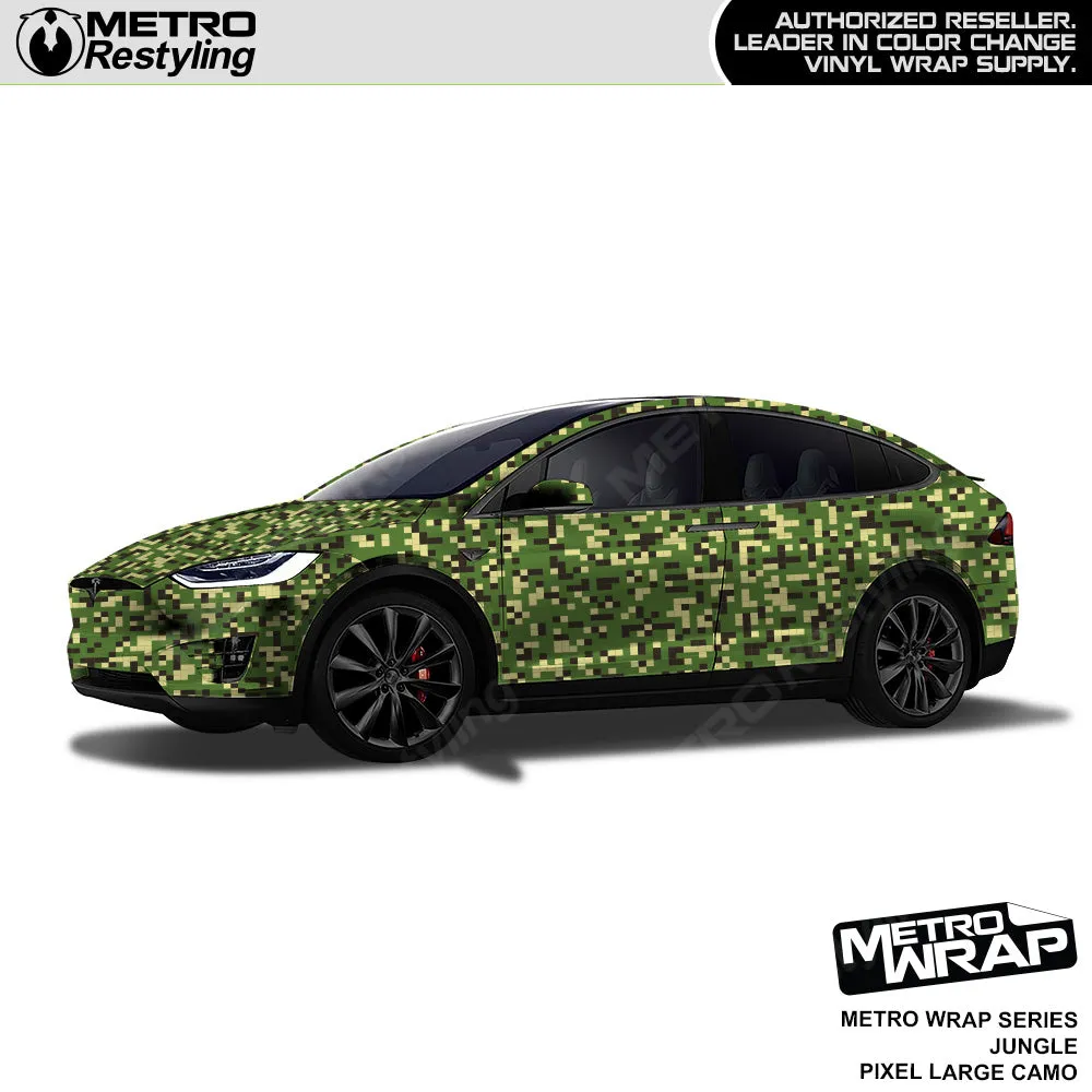 Metro Wrap Large Pixel Jungle Camouflage Vinyl Film
