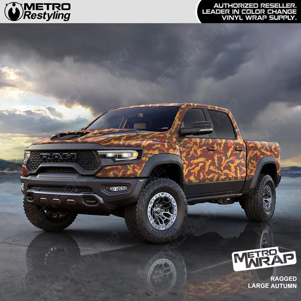 Metro Wrap Large Ragged Autumn Camouflage Vinyl Film