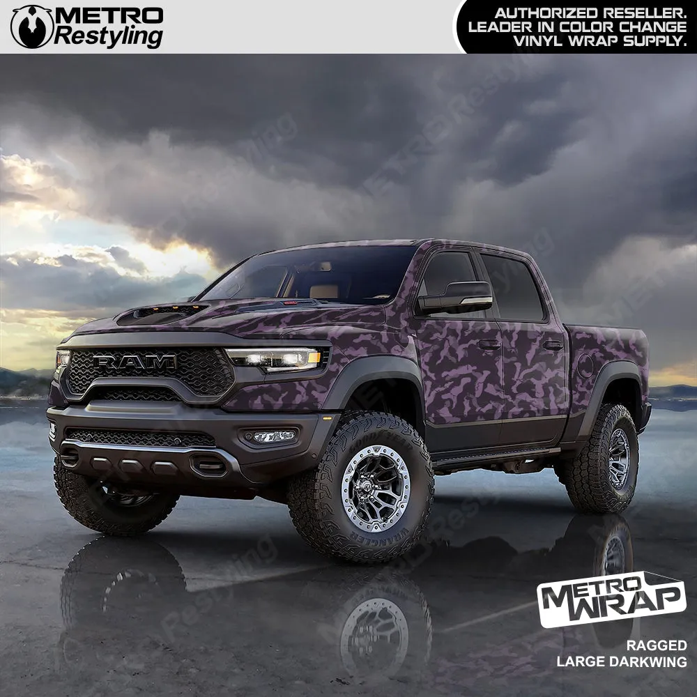 Metro Wrap Large Ragged Darkwing Camouflage Vinyl Film