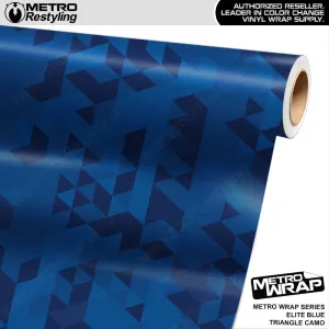 Metro Wrap Large Triangle Elite Blue Camouflage Vinyl Film