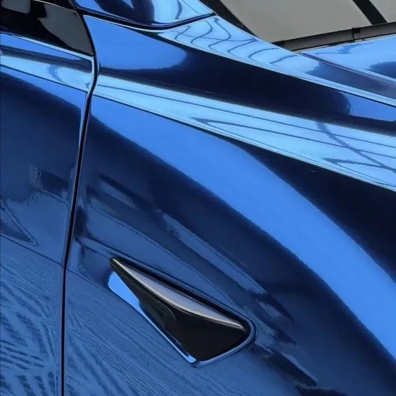 Mirror Chrome Blue Vinyl Wrap