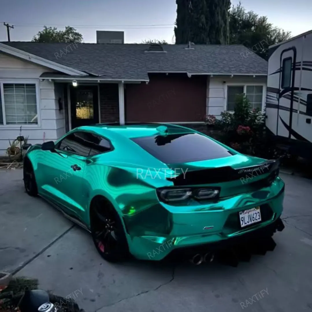 Mirror Chrome Green Vinyl Wrap