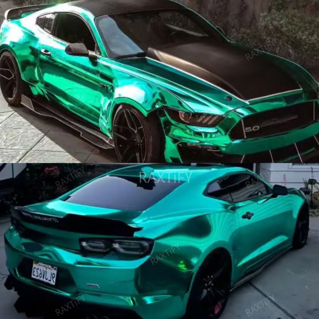 Mirror Chrome Green Vinyl Wrap