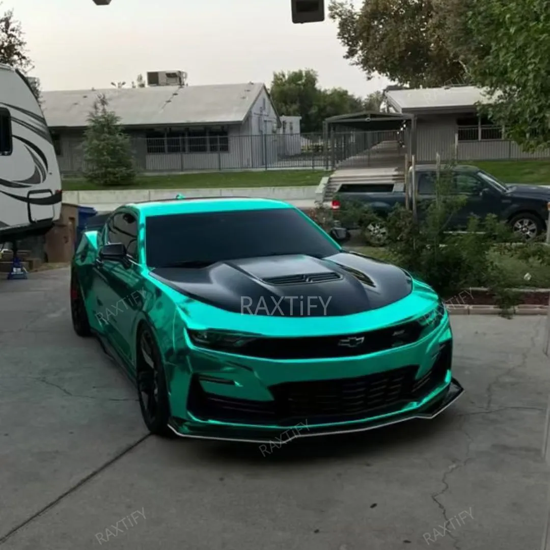 Mirror Chrome Green Vinyl Wrap
