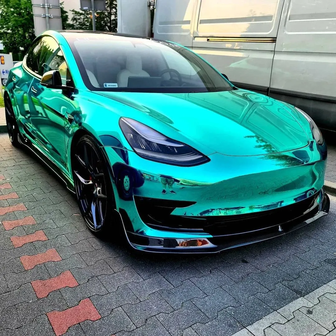 Mirror Chrome Green Vinyl Wrap