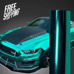 Mirror Chrome Green Vinyl Wrap