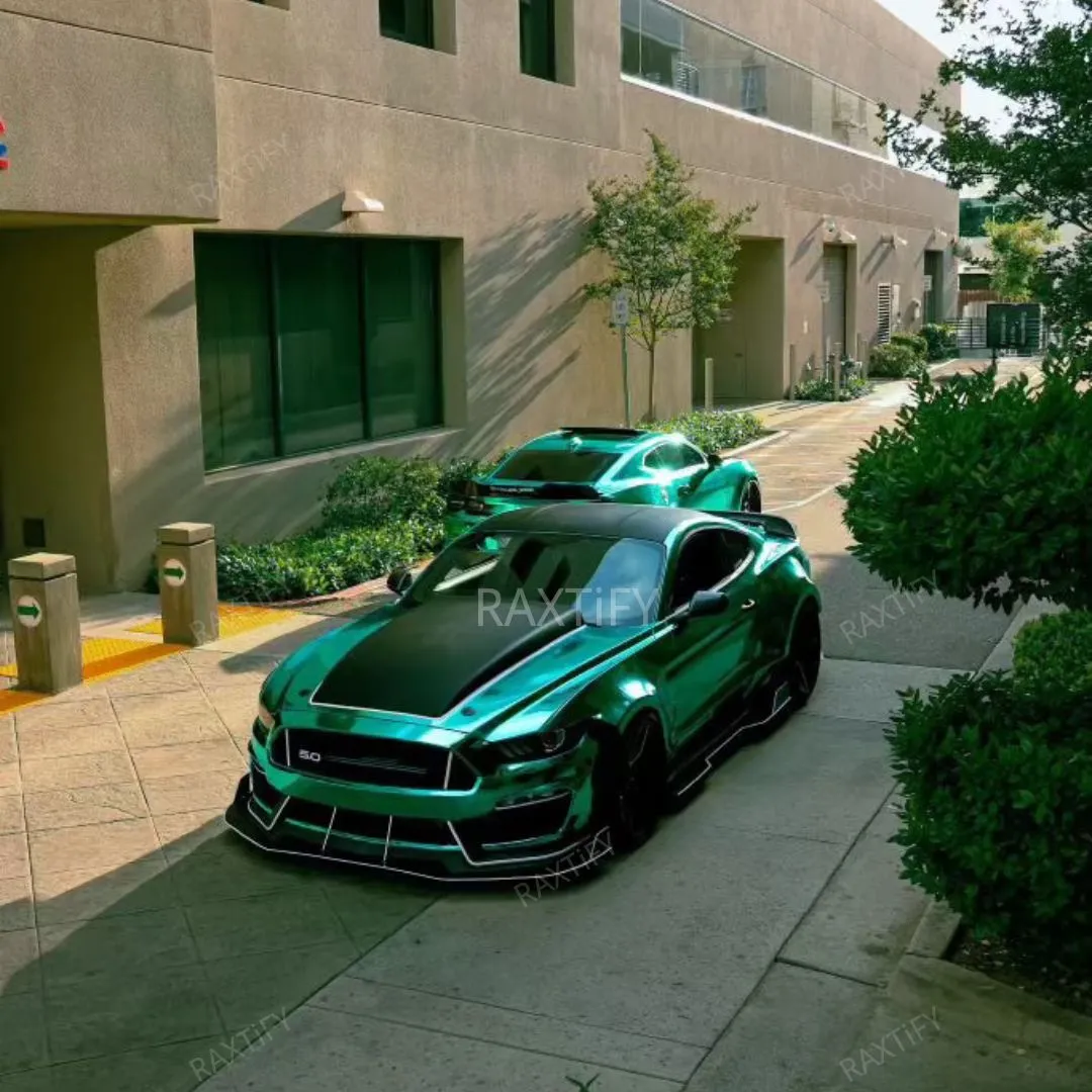 Mirror Chrome Green Vinyl Wrap