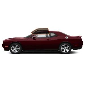 MotoShield Pro Premium Professional 2mil Ceramic Window Tint Film for 2008-2021 Dodge Challenger — (Front Driver/Passenger 35%)   Lifetime Warranty