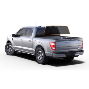 MotoShield Pro Premium Professional 2mil Ceramic Window Tint Film for 2009-2014 Ford F150 4 Door Crew Cab — (Solid Rear Windshield 25%)   Lifetime Warranty