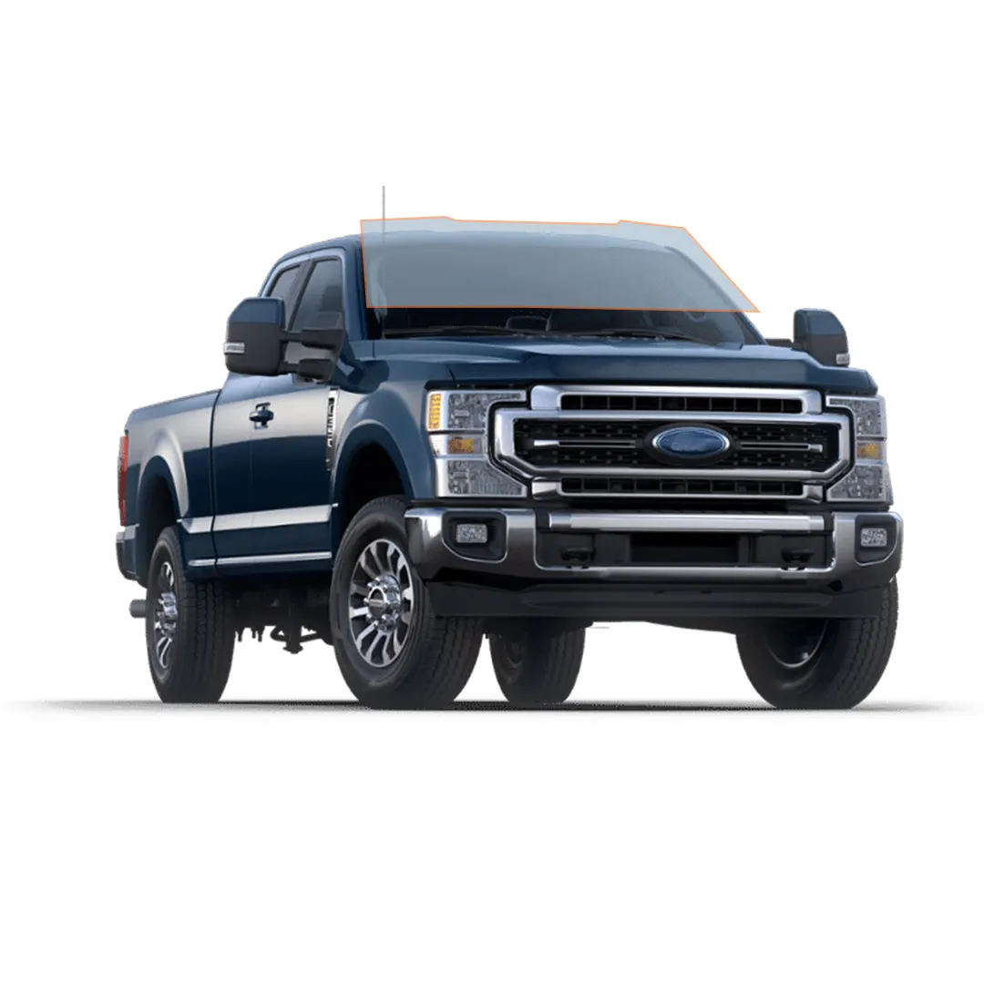 MotoShield Pro Premium Professional 2mil Ceramic Window Tint Film for 2009-2014 Ford F150 Extended Cab — (Front Windshield 50%)   Lifetime Warranty
