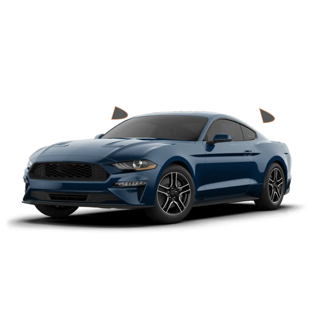 MotoShield Pro Premium Professional 2mil Ceramic Window Tint Film for 2015-2021 Ford Mustang Convertible— (Rear Driver/ Passenger 15%)   Lifetime Warranty