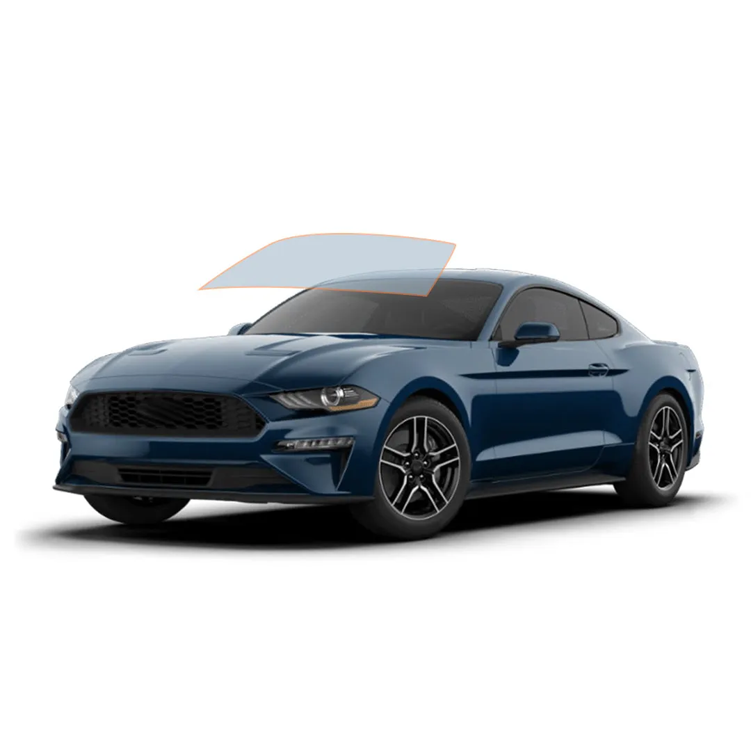 MotoShield Pro Premium Professional 2mil Ceramic Window Tint Film for 2015-2021 Ford Mustang— (Front Windshield 75%)   Lifetime Warranty