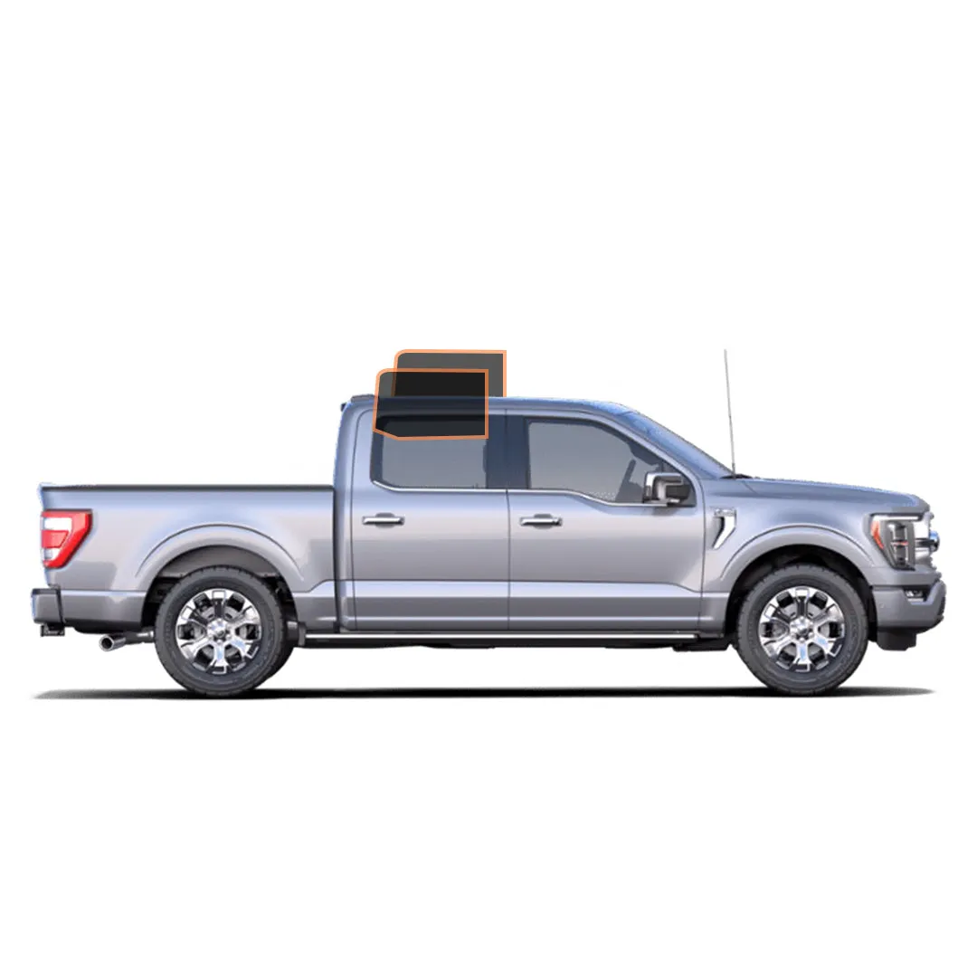 MotoShield Pro Premium Professional 2mil Ceramic Window Tint Film for 2021-2022 Ford F150 4 Door Crew Cab — (Rear Driver/ Passenger 5%)   Lifetime Warranty