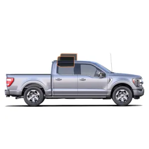 MotoShield Pro Premium Professional 2mil Ceramic Window Tint Film for 2021-2022 Ford F150 4 Door Crew Cab — (Rear Driver/ Passenger 5%)   Lifetime Warranty