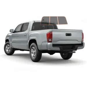 MotoShield Pro Premium Professional 2mil Precut Ceramic Window Tint Film for 2005-2015 Toyota Tacoma Double Cab — (3pc Rear Windshield 25%)   Lifetime Warranty