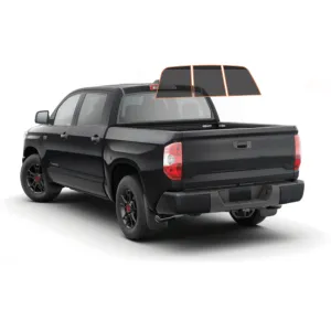 MotoShield Pro Premium Professional 2mil Precut Ceramic Window Tint Film for 2007-2021 Toyota Tundra Crewmax — (Solid Rear Windshield 25%)   Lifetime Warranty