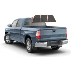 MotoShield Pro Premium Professional 2mil Precut Ceramic Window Tint Film for 2007-2021 Toyota Tundra Double Cab — (3pc Rear Windshield 15%)   Lifetime Warranty