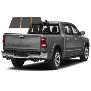 MotoShield Pro Premium Professional 2mil Precut Ceramic Window Tint Film for 2009-2018 Dodge Ram 1500 Crew Cab — (3pc Rear Windshield 15%)   Lifetime Warranty