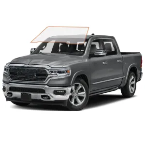 MotoShield Pro Premium Professional 2mil Precut Ceramic Window Tint Film for 2009-2018 Dodge Ram 1500 Crew Cab — (Front Windshield 70%)   Lifetime Warranty