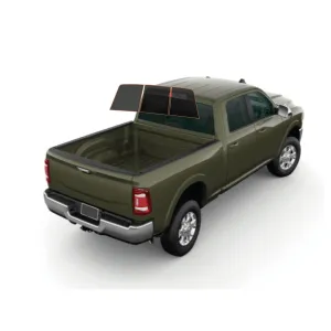 MotoShield Pro Premium Professional 2mil Precut Ceramic Window Tint Film for 2009-2018 Dodge Ram 1500 Quad Cab — (3pc Rear Windshield 5%)   Lifetime Warranty