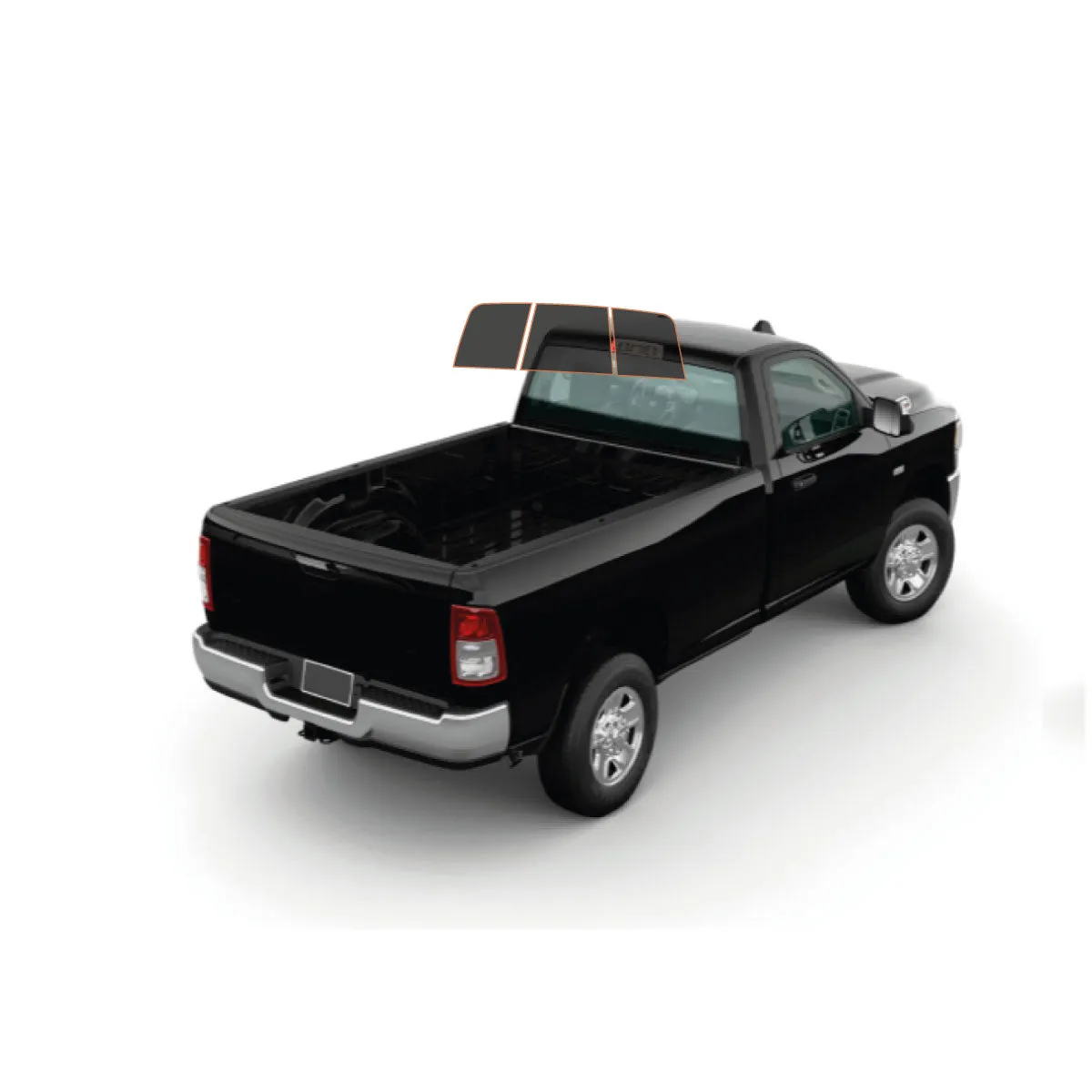 MotoShield Pro Premium Professional 2mil Precut Ceramic Window Tint Film for 2010-2021 Dodge Ram 3500 Standard Cab — (3pc Rear Windshield 5%)   Lifetime Warranty