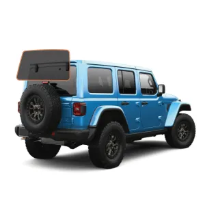 MotoShield Pro Premium Professional 2mil Precut Ceramic Window Tint Film for 2011-2017 Jeep Wrangler 4 Door Hard Top — (Solid Rear Windshield 15%)   Lifetime Warranty