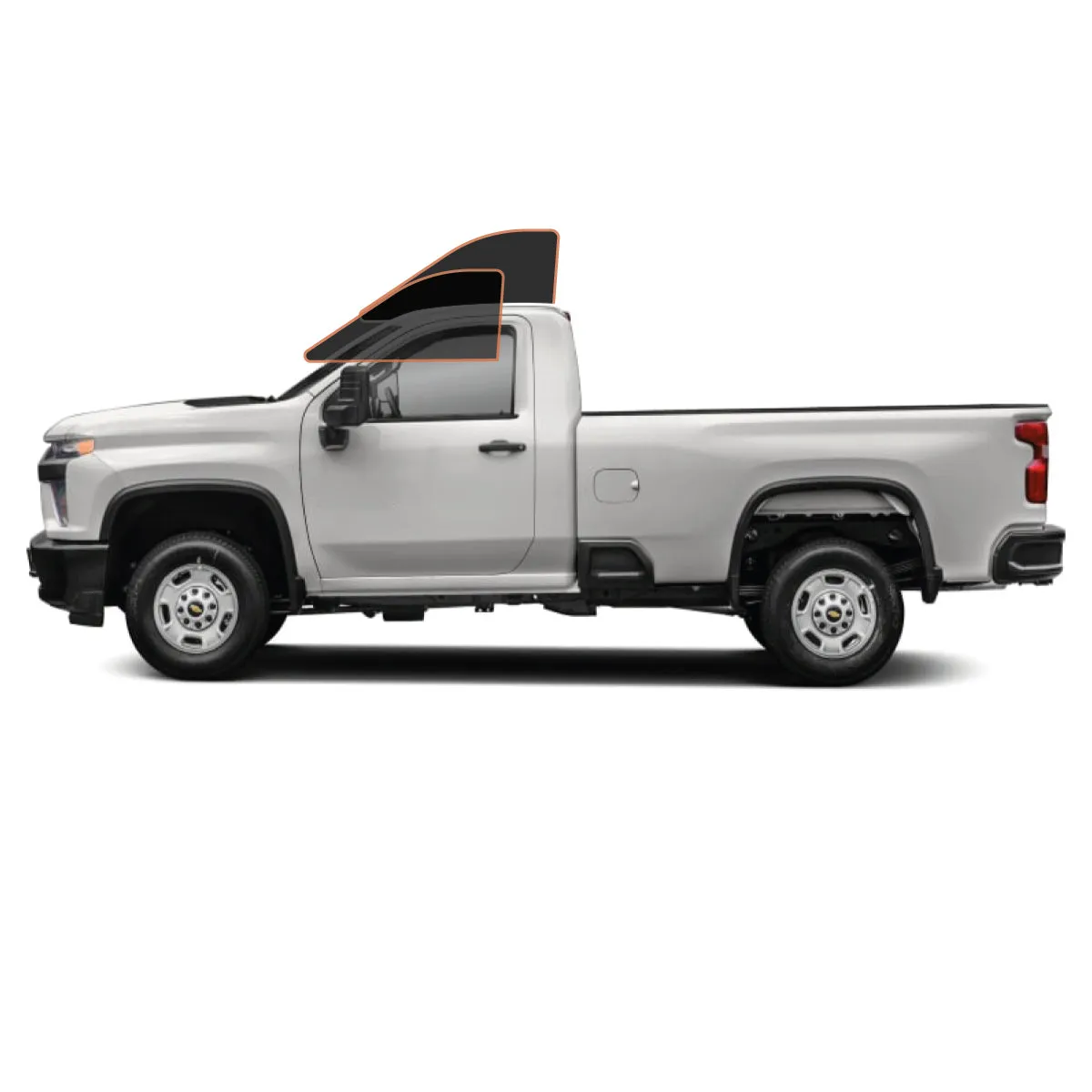 MotoShield Pro Premium Professional 2mil Precut Ceramic Window Tint Film for 2014-2019 Chevrolet Silverado 2500 Standard Cab — (Front Driver/Passenger 35%)   Lifetime Warranty