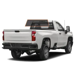 MotoShield Pro Premium Professional 2mil Precut Ceramic Window Tint Film for 2014-2019 Chevrolet Silverado 2500 Standard Cab — (Rear Windshield 5%)   Lifetime Warranty