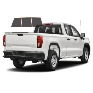 MotoShield Pro Premium Professional 2mil Precut Ceramic Window Tint Film for 2014-2019 GMC Sierra 1500 Double Cab — (3pc Rear Windshield 25%)   Lifetime Warranty