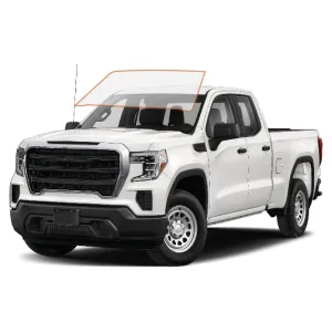MotoShield Pro Premium Professional 2mil Precut Ceramic Window Tint Film for 2014-2019 GMC Sierra 1500 Double Cab — (Front Windshield 70%)   Lifetime Warranty