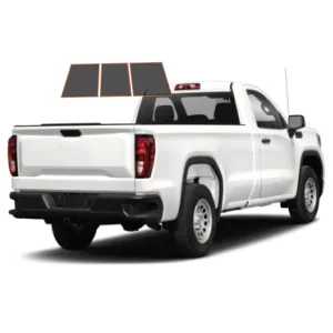MotoShield Pro Premium Professional 2mil Precut Ceramic Window Tint Film for 2014-2019 GMC Sierra 1500 Standard Cab — (3pc Rear Windshield 5%)   Lifetime Warranty