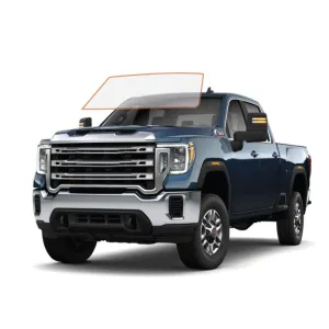 MotoShield Pro Premium Professional 2mil Precut Ceramic Window Tint Film for 2015-2019 GMC Sierra 2500 Crew Cab — (Front Windshield 50%)   Lifetime Warranty