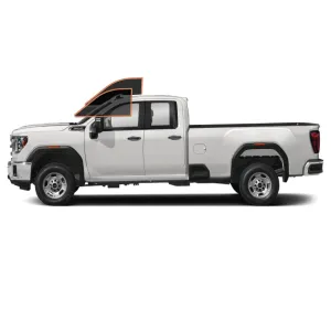 MotoShield Pro Premium Professional 2mil Precut Ceramic Window Tint Film for 2015-2019 GMC Sierra 2500 Double Cab — (Front Driver/Passenger 15%)   Lifetime Warranty
