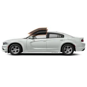 MotoShield Pro Premium Professional 2mil Precut Ceramic Window Tint Film for 2015-2020 Dodge Charger — (Front Driver/Passenger 25%)   Lifetime Warranty