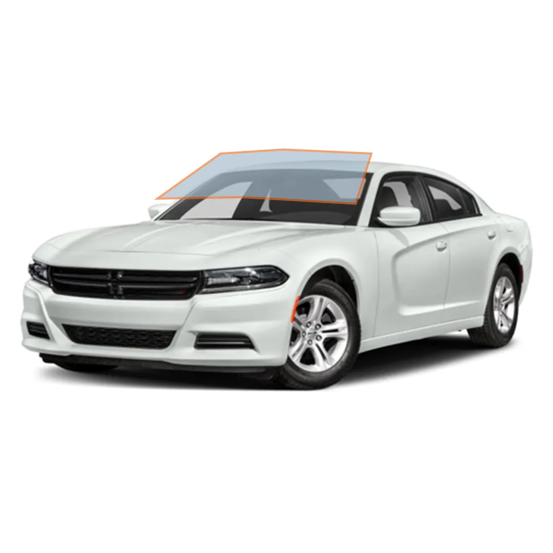 MotoShield Pro Premium Professional 2mil Precut Ceramic Window Tint Film for 2015-2020 Dodge Charger — (Front Windshield 75%)   Lifetime Warranty